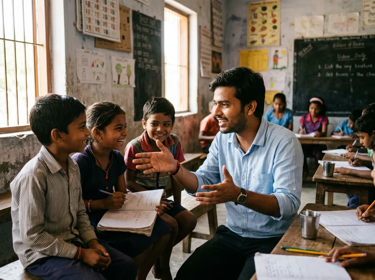 Achyut Tripathi, founder of Swapna Foundation, at a YUVANITI programme.